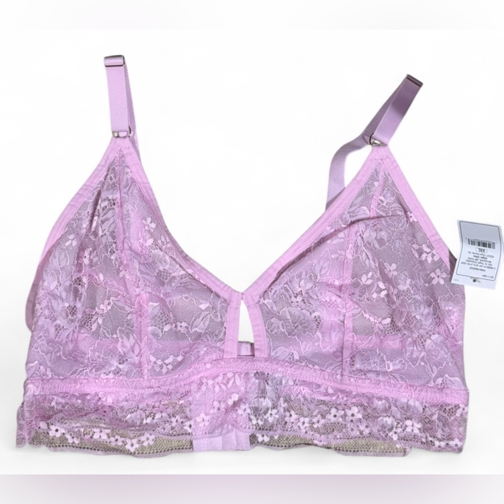 Size XXL Auden Lace Bralette in Pink